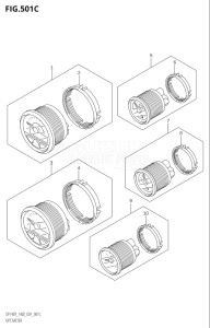 14001Z-251001 (2002) 140hp E01-Gen. Export 1 (DF140ZK2) DF140 drawing OPT:METER (K8,K9,K10,011)