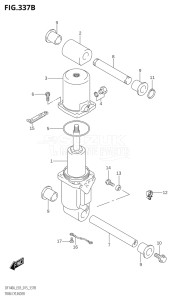 11503Z-510001 (2005) 115hp E03-USA (DF115AZ) DF115AZ drawing TRIM CYLINDER (DF115AT:E03)