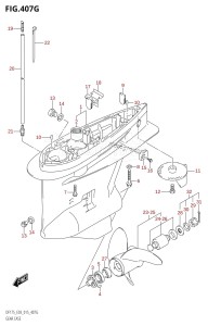 DF175Z From 17502Z-510001 (E03)  2015 drawing GEAR CASE (DF175Z:E03)