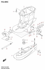 DF250 From 25003F-040001 (E01 E03 E40)  2020 drawing DRIVE SHAFT HOUSING ((DF250T,DF250Z,DF225T,DF225Z,DF200T,DF200Z):XX-TRANSOM)