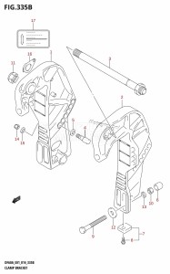 DF60A From 06002F-410001 (E01 E40)  2014 drawing CLAMP BRACKET (DF40AQH:E01)