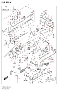 DF100C From 10005F-340001 (E01)  2023 drawing OPT:TILLER HANDLE