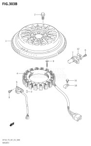 17502F-210001 (2012) 175hp E01 E40-Gen. Export 1 - Costa Rica (DF175T) DF175T drawing MAGNETO (DF150T:E40)