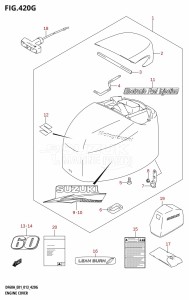 DF40A From 04003F-310001 (E01)  2013 drawing ENGINE COVER (DF60A:E01)