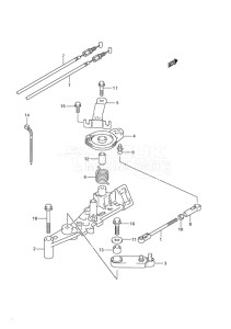 Outboard DF 250 drawing Throttle Rod