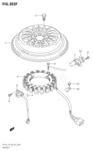 DF175T From 17502F-210001 (E01 E40)  2012 drawing MAGNETO (DF175T:E40)