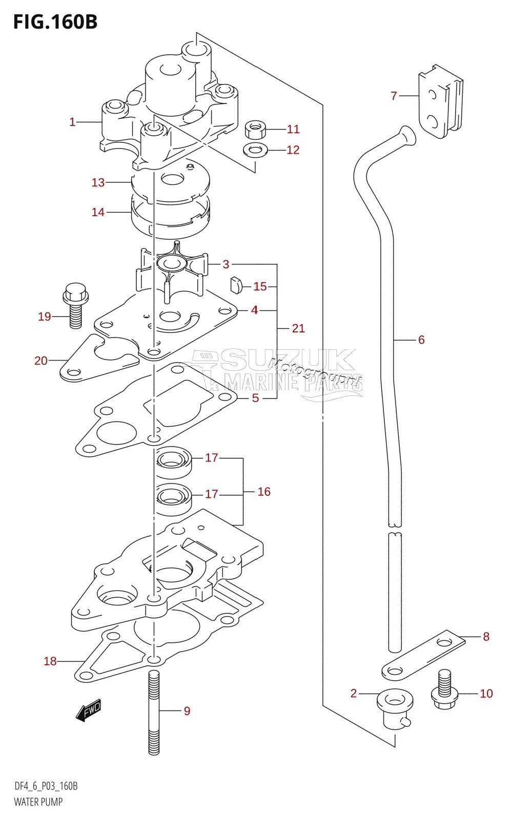 WATER PUMP (K5,K6,K7,K8,K9,K10,011)