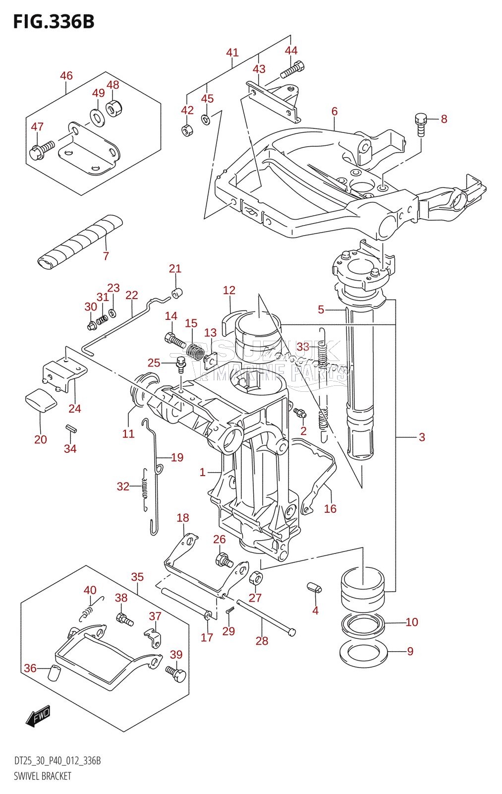 SWIVEL BRACKET (DT30:P40)