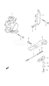 Outboard DF 70A drawing Throttle Body