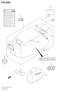 DT25 From 02503K-310001 (P36-)  2013 drawing ENGINE COVER (DT30R:P40)