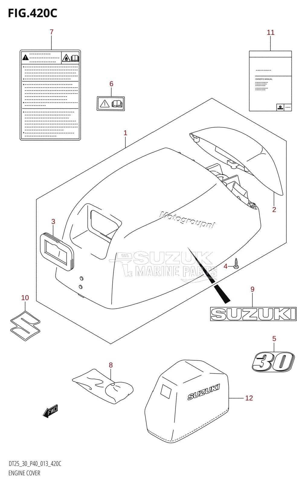 ENGINE COVER (DT30R:P40)