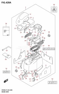 DF350A From 35001F-140001 (E11)  2021 drawing ENGINE COVER (DF350A,DF350AMD)