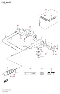 00994F-610001 (2016) 9.9hp P01-Gen. Export 1 (DF9.9A  DF9.9AR) DF9.9A drawing TILLER HANDLE (DF8A:P01)