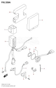 04003F-510001 (2005) 40hp E03-USA (DF40A) DF40A drawing PTT SWITCH / ENGINE CONTROL UNIT (DF40A:E03)