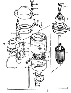 DT28 From F-10001 ()  1985 drawing STARTING MOTOR