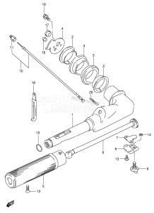 DT5 From 00503-030001 ()  1998 drawing TILLER HANDLE