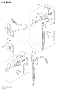 09001F-371001 (2003) 90hp E03-USA (DF90TK3) DF90 drawing OPT:SWITCH (DF115T:E03)