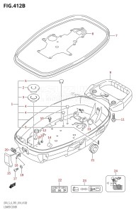 DF6 From 00602F-410001 (P01)  2014 drawing LOWER COVER (DF5:P01)