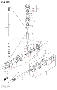 DF150Z From 15002Z-510001 (E03)  2015 drawing TRANSMISSION (DF175T:E03)