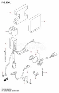 DF60A From 06003F-810001 (E01 E40)  2018 drawing PTT SWITCH /​ ENGINE CONTROL UNIT (DF60AVT:E40,DF60AVTH:E40)