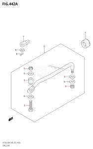 DF90A From 09003F-110001 (E03)  2011 drawing DRAG LINK