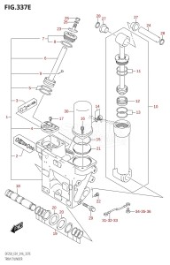 DF250 From 25003F-610001 (E01 E40)  2016 drawing TRIM CYLINDER (DF225T:E01)