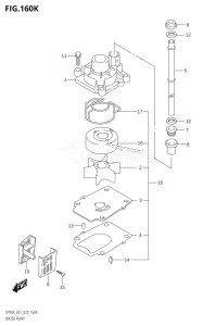 DF70A From 07003F-040001 (E01 E03 E11 E40)  2020 drawing WATER PUMP (DF100B:E40)