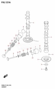 DF40AQH From 04003F-440001 (E01 - E11 - E34)  2024 drawing CAMSHAFT