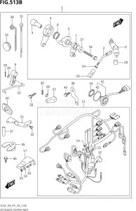 03003F-610001 (2016) 30hp P01 P40-Gen. Export 1 (DF30A  DF30AQ  DF30AR  DF30AT  DF30ATH  DT30  DT30R) DF30A drawing OPT:REMOTE CONTROL PARTS (DF25ATH:P01)