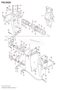 DF150Z From 15002Z-410001 (E03)  2014 drawing OPT:REMOTE CONTROL ASSY DUAL (2)