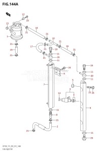 DF100 From 10002F-110001 (E03)  2011 drawing FUEL INJECTOR