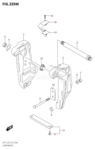 DF175T From 17502F-610001 (E01 E40)  2016 drawing CLAMP BRACKET (DF175TG:E40)