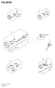 01504F-340001 (2023) 15hp E03-USA (DF15ATH) DF15A drawing OPT:METER (SEE NOTE)