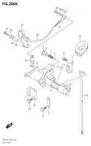 DF8A From 00801F-440001 (P01)  2024 drawing CLUTCH ROD (DF8A,DF9.9A)