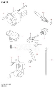 DF140 From 14002Z-110001 (E01 E40)  2011 drawing SENSOR