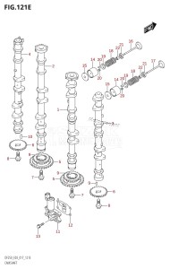 DF225T From 22503F-710001 (E03)  2017 drawing CAMSHAFT (DF250T:E03)