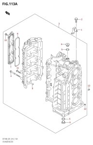 DF100A From 10003F-410001 (E01 E40)  2014 drawing CYLINDER BLOCK