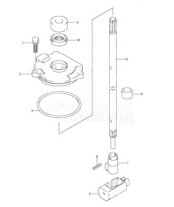 DF 115 drawing Clutch Rod (S/N 681518 & Newer)