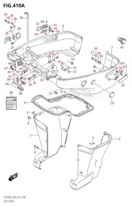 DF250 From 25005Z-040001 (E40)  2020 drawing SIDE COVER (020,021)