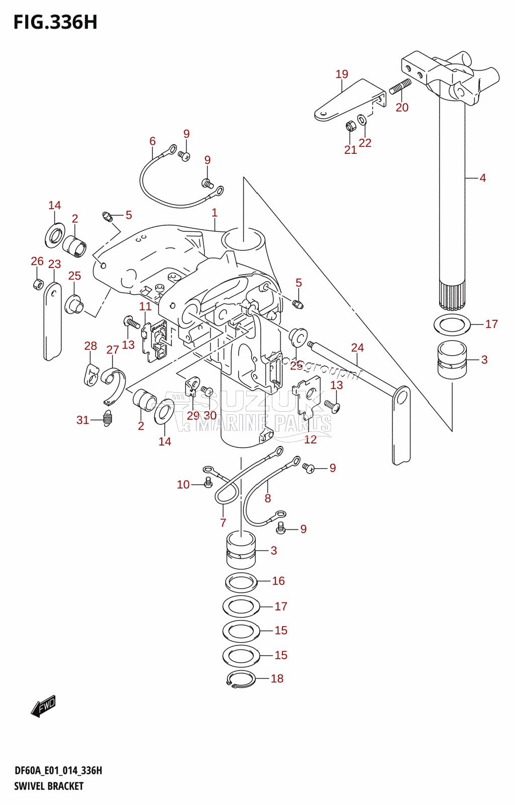 SWIVEL BRACKET (DF60A:E40)