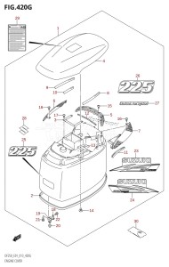 DF200 From 20002F-310001 (E01 E40)  2013 drawing ENGINE COVER (DF225Z:E01)