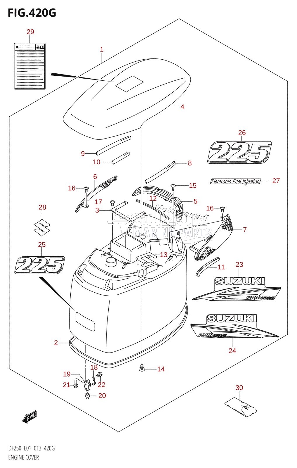 ENGINE COVER (DF225Z:E01)