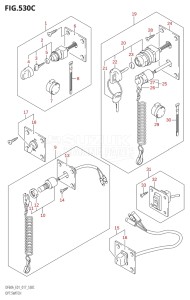 05004F-710001 (2017) 50hp E01-Gen. Export 1 (DF50AVT  DF50AVTH) DF50A drawing OPT:SWITCH (DF50A:E01)