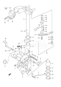 DF 30 drawing Swivel Bracket S/N 371001 to 371162