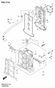 DF50A From 05004F-710001 (E01)  2017 drawing CYLINDER HEAD (DF60ATH:E01)