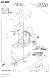 DF200 From 20002F-410001 (E03)  2014 drawing ENGINE COVER (DF200Z:E03)