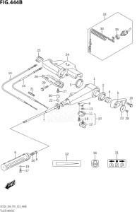 02504F-040001 (2020) 25hp P01-Gen. Export 1 (DF25  DF25A    DF25AT    DF25ATH    DF25Q  DF25R) DF25A drawing TILLER HANDLE (DF25ATH,DF30A,DF30ATH)