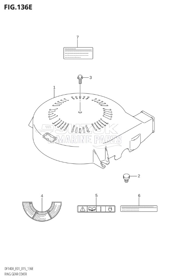 RING GEAR COVER (DF115AZ:E40)