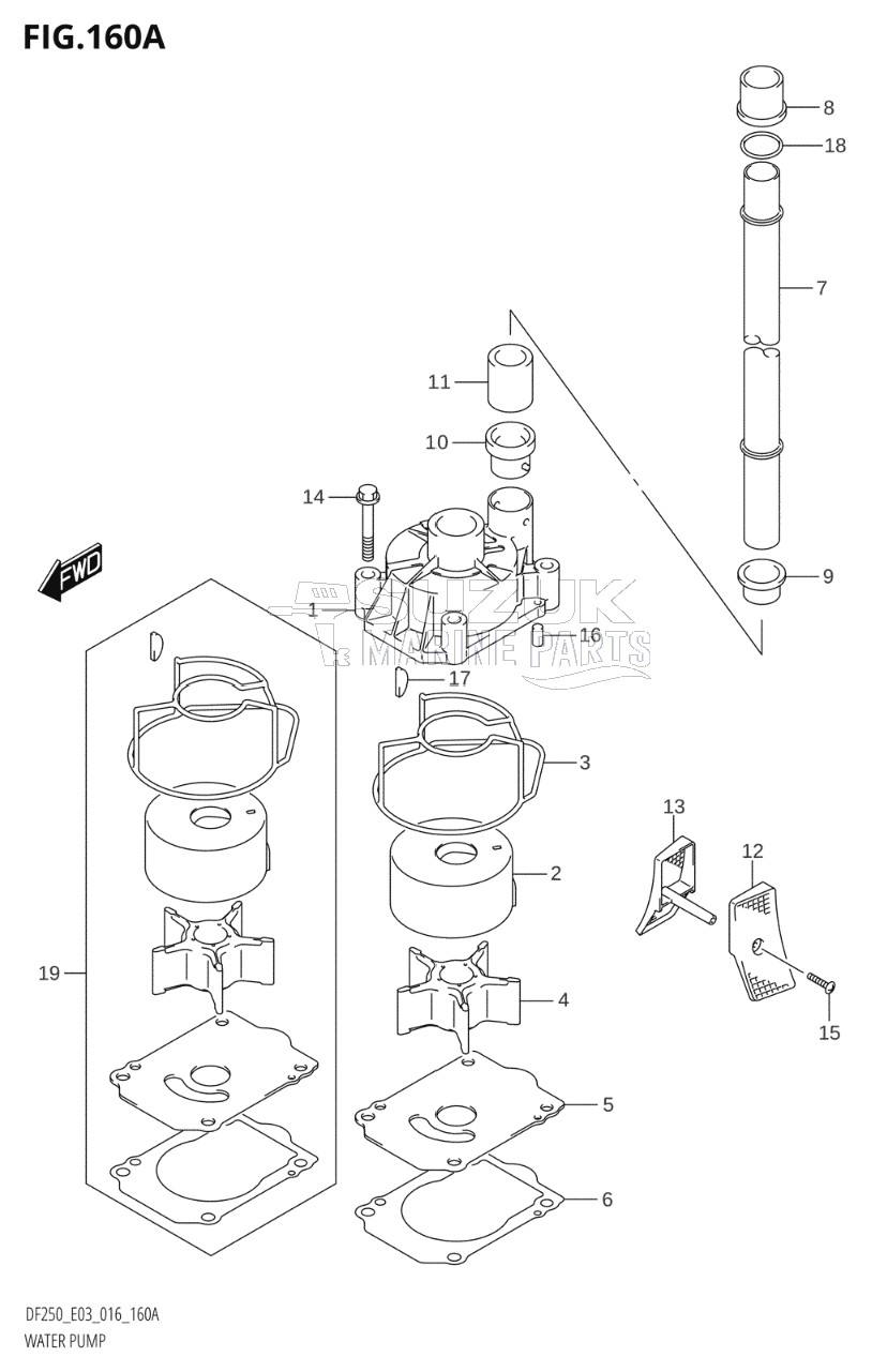 WATER PUMP (DF200T:E03)