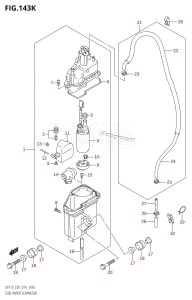 DF175TG From 17502F-410001 (E01 E40)  2014 drawing FUEL VAPOR SEPARATOR (DF175T:E40)